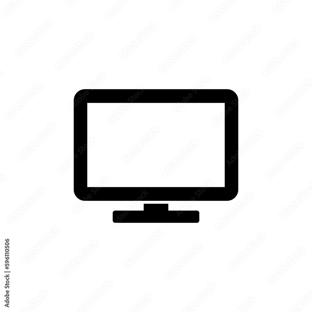 Computer icon vector. computer monitor icon. Computer icon vector. computer monitor icon.