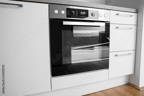 Modern kitchen interior wit...