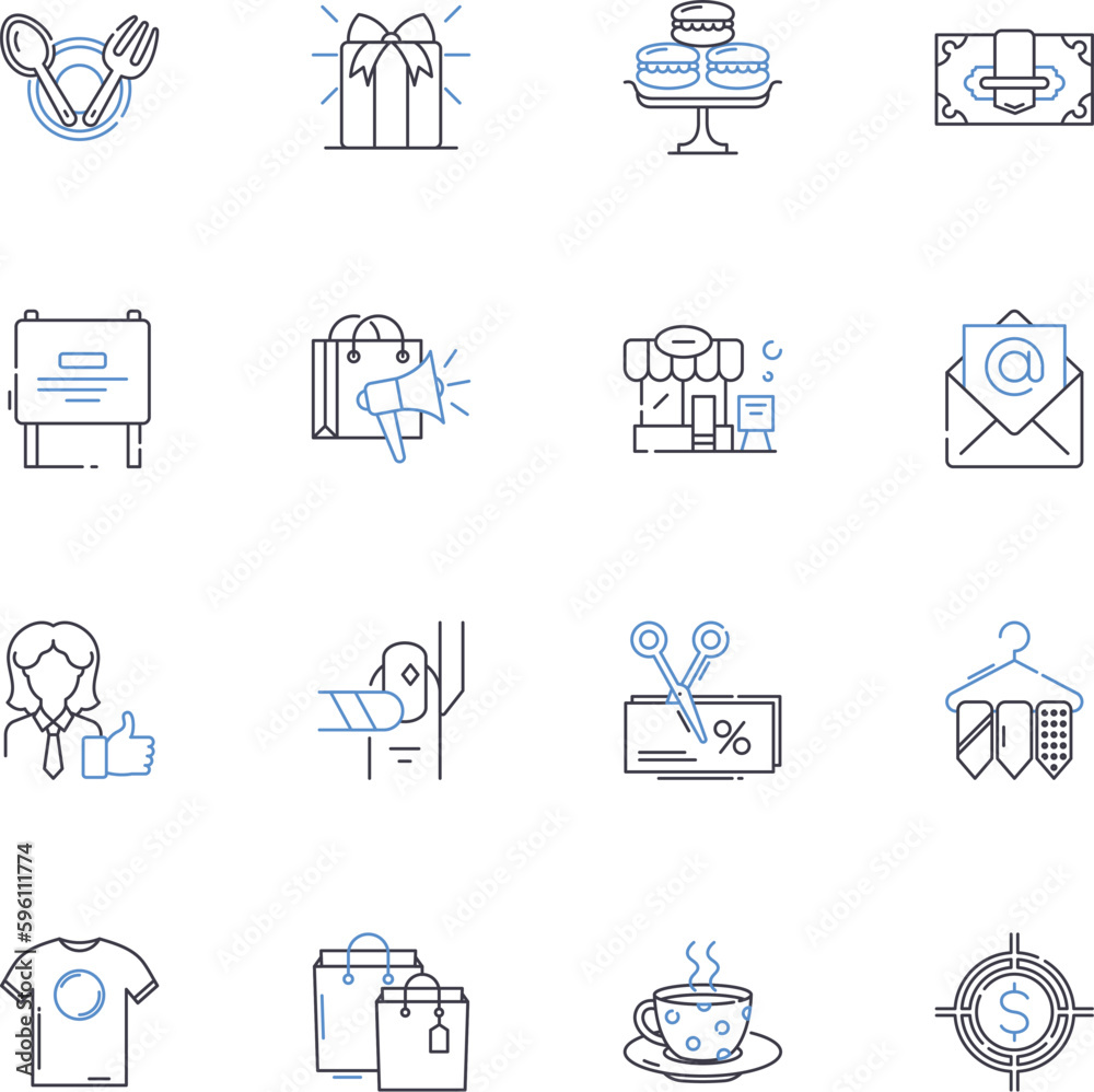 Department store line icons collection. Retail, Shopping, Variety, Convenience, Brands, Fashion, Accessories vector and linear illustration. Electronics,Cosmetics,Appliances outline signs set Department store line icons collection. Retail, Shopping, Variety, Convenience, Brands, Fashion, Accessories vector and linear illustration. Electronics,Cosmetics,Appliances outline signs set