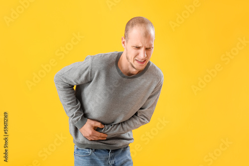Young man with appendicitis...