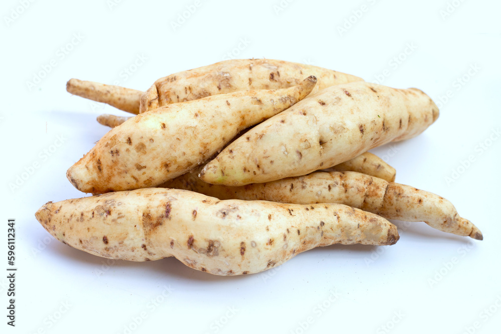 Sweet potato on white background. Sweet potato on white background.