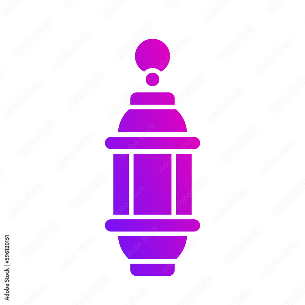 lantern gradient icon button vector illustration lantern gradient icon button vector illustration
