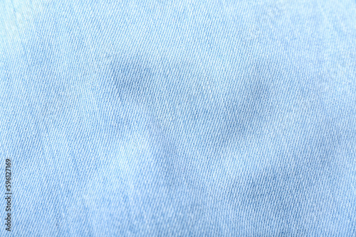 Light blue denim fabric tex...