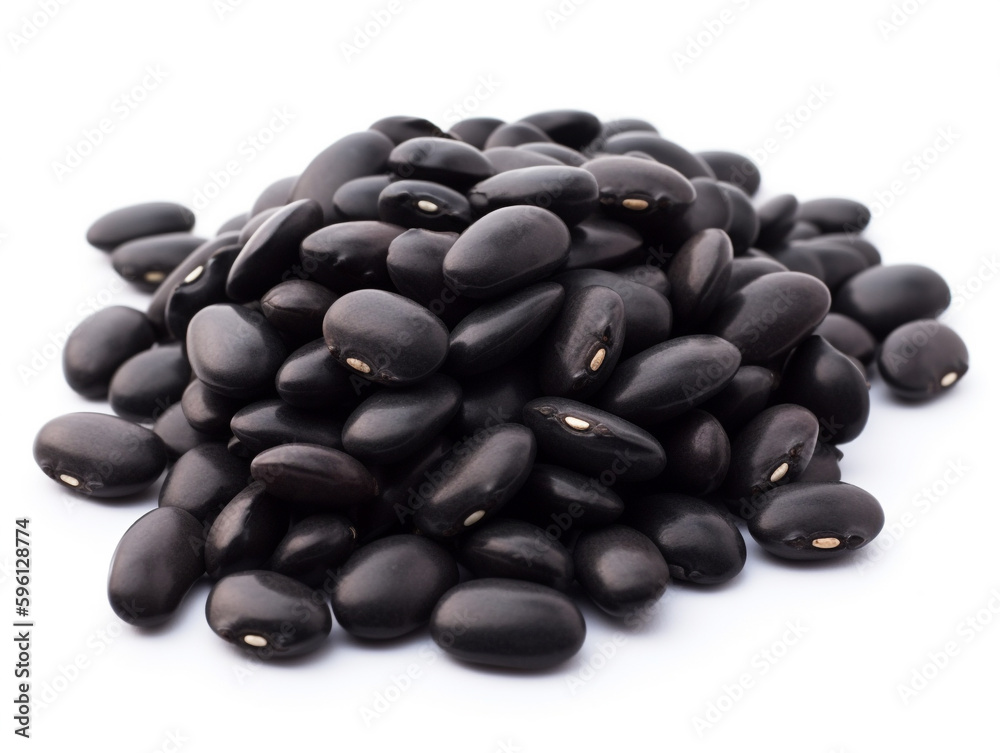 A pile of black beans with the word black on it A pile of black beans with the word black on it
