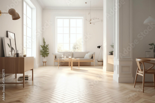 Interior Modern and Minimalist Scandinavian Natural Style  Transform Your Living Room with Simple  Elegant Decor