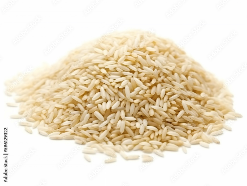 white rice on white