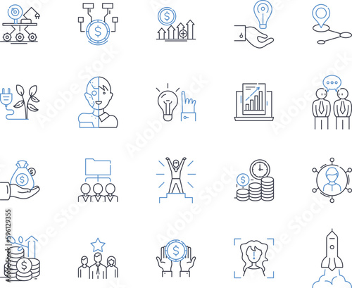 Novelty line icons collection. Whimsical, Unusual, Eccentric, Playful, Creative, Innovative, Unique vector and linear illustration. Novel,Quirky,Offbeat outline signs set