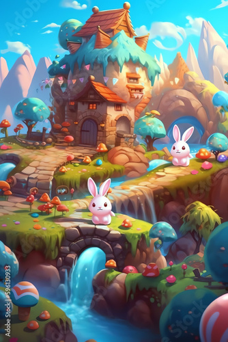 Delightful Whimsy: Charming and Magical Elements in a Whimsical World - Generative AI  © arlila