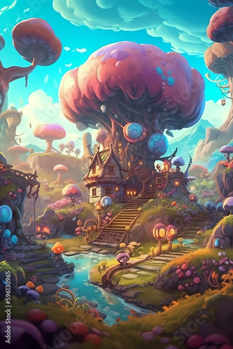 Delightful Whimsy: Charming and Magical Elements in a Whimsical World - Generative AI  © arlila