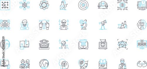 Mobile work linear icons set. Flexibility, Remote, Efficiency, Agility, Nomadic, Digital, Productivity line vector and concept signs. Mobility,Connectivity,Portability outline illustrations