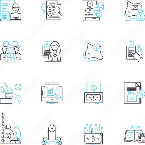 Problem solving linear icons set. Innovate, Analyze, Resolve, Strategize, Overcome, Experiment, Tackle line vector and concept signs. Brainstorm,Adapt,Deduce outline illustrations