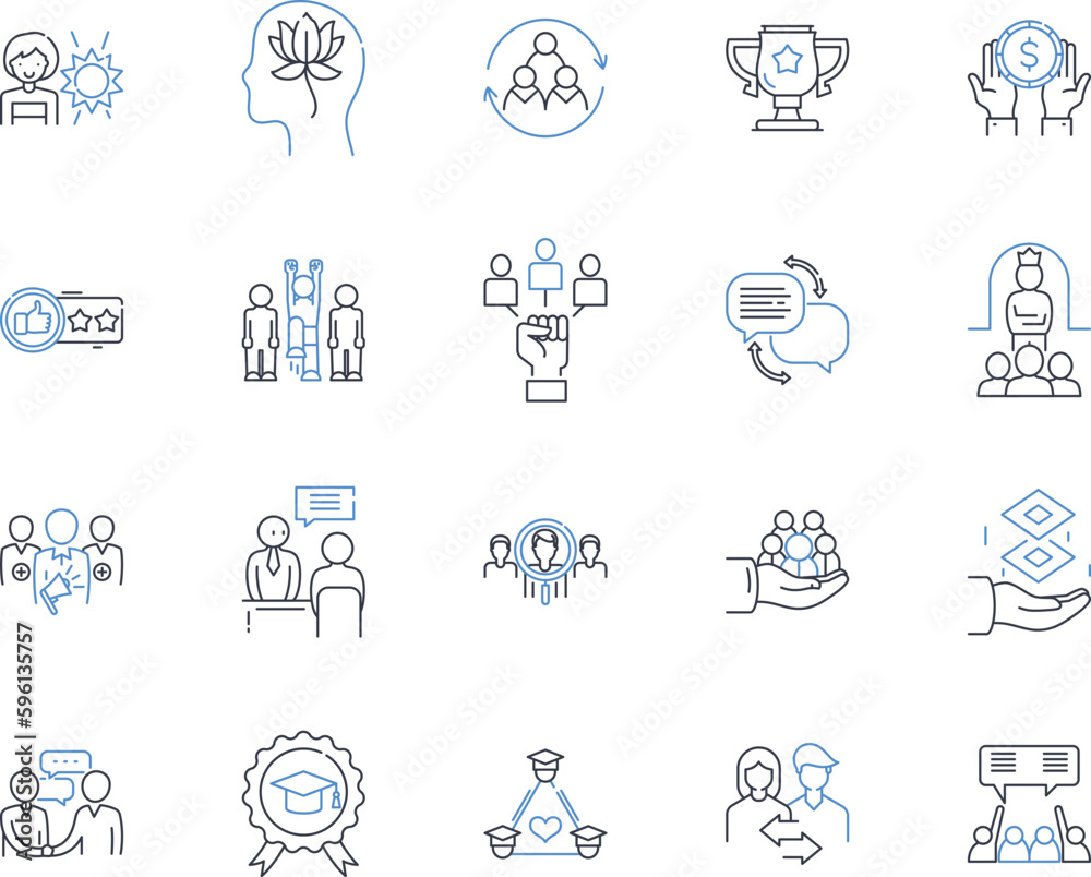 Organizational advancement line icons collection. growth, innovation, progress, expansion, productivity, development, optimization vector and linear illustration. efficiency,transformation,evolution Organizational advancement line icons collection. growth, innovation, progress, expansion, productivity, development, optimization vector and linear illustration. efficiency,transformation,evolution