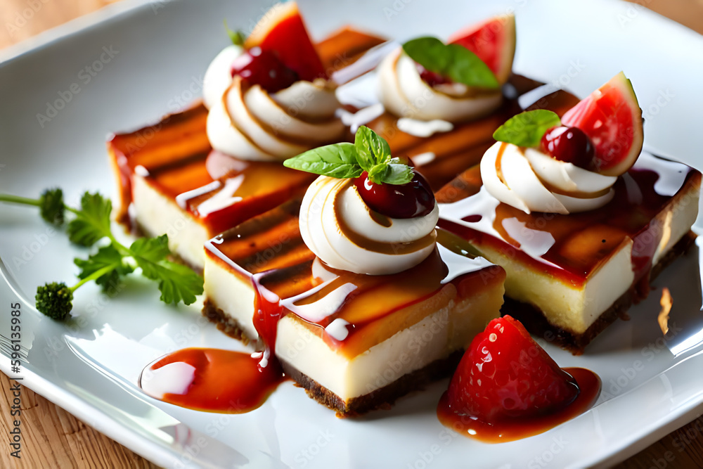 cheesecake with strawberries