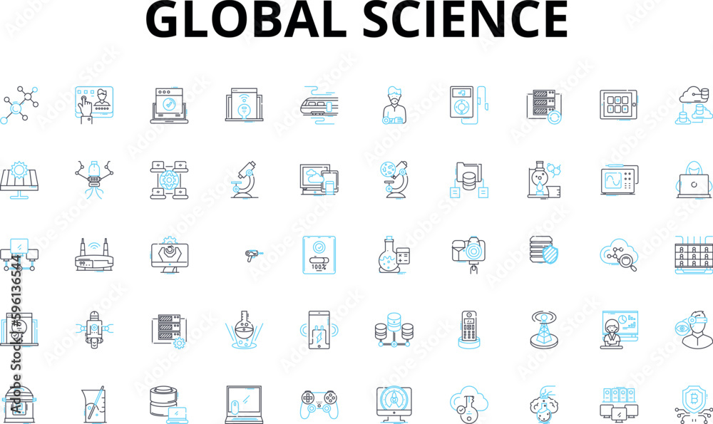 Global science linear icons set. Discovery, Innovation, Exploration, Advancement, Research, Technology, Breakthrough vector symbols and line concept signs. Invention,Experiment,Curiosity illustration Global science linear icons set. Discovery, Innovation, Exploration, Advancement, Research, Technology, Breakthrough vector symbols and line concept signs. Invention,Experiment,Curiosity illustration