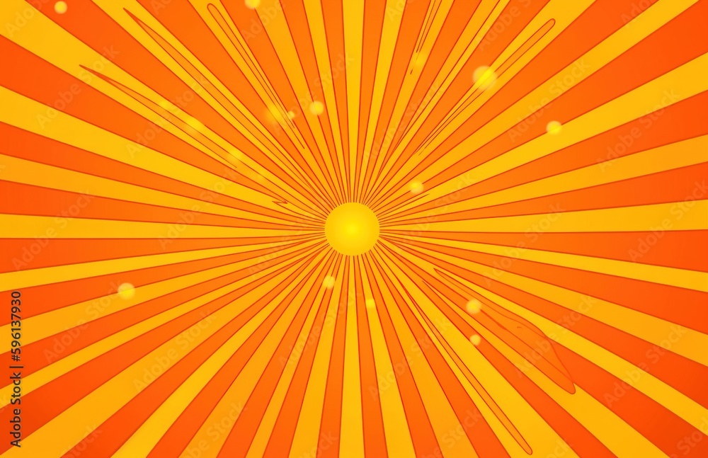 Fototapeta premium Sunburst graphic design background, generative ai