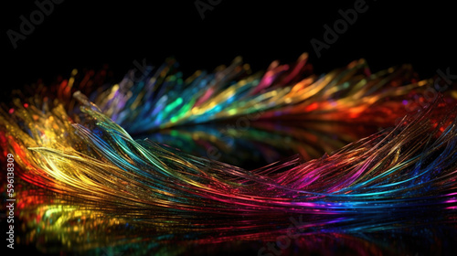 Colored glass texture abstract background,created with Generative AI tecnology. photo