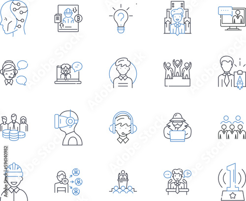 Regulation compliance line icons collection. Compliance, Standards, Regulations, Obligations, Conformity, Enforcement, Guidelines vector and linear illustration. Policies,Auditing,Government outline