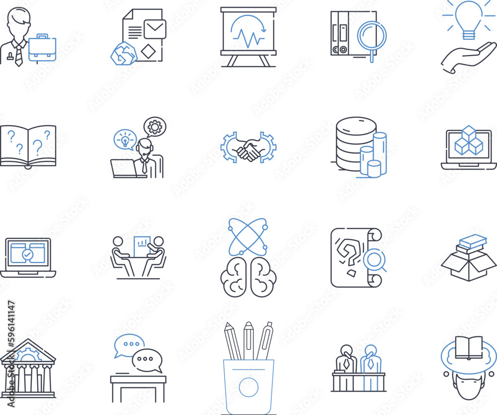 Strategic planning line icons collection. Vision, Strategy, Goal, Objectives, Mission, Tactics, Alignment vector and linear illustration. Analysis,Execution,Innovation outline signs set Strategic planning line icons collection. Vision, Strategy, Goal, Objectives, Mission, Tactics, Alignment vector and linear illustration. Analysis,Execution,Innovation outline signs set