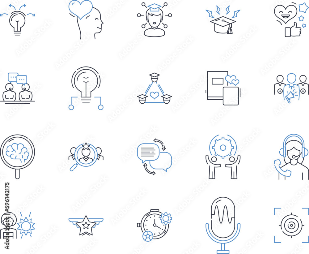 Launching orientation line icons collection. Launchpad, Kickoff, Initiation, Beginning, Takeoff, Introduction, Orientation vector and linear illustration. Commencement,Foundation,Inauguration outline Launching orientation line icons collection. Launchpad, Kickoff, Initiation, Beginning, Takeoff, Introduction, Orientation vector and linear illustration. Commencement,Foundation,Inauguration outline