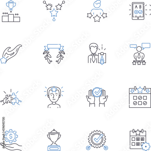 Profit line icons collection. Revenue, Income, Gain, Finances, Earnings, Wealth, Prosperity vector and linear illustration. Benefit,ROI Return on Investment,Return outline signs set