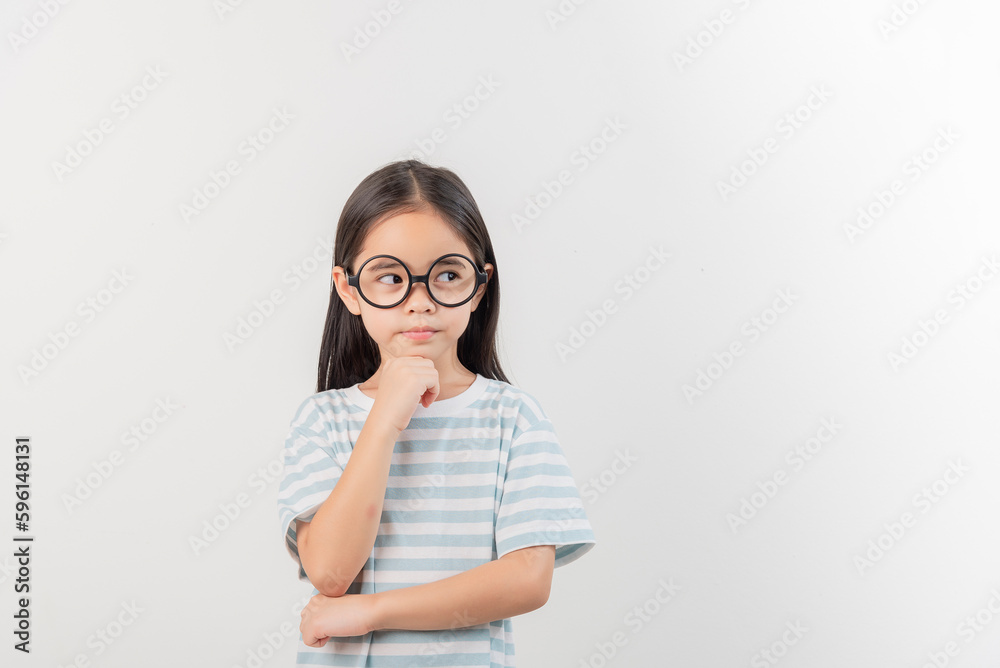 happy little girl, isolated on white happy little girl, isolated on white