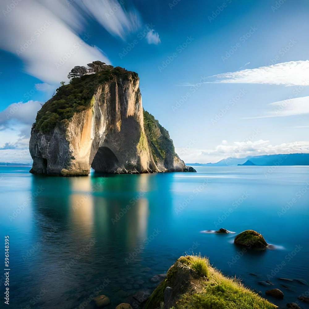 Fototapeta premium seascape with rocks