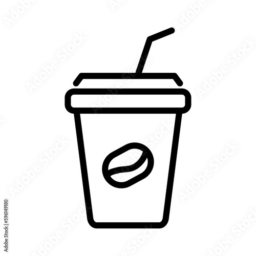 Icono de bebida de café. Cappuccino, café con leche, chocolate, batido, té. Ilustración vectorial