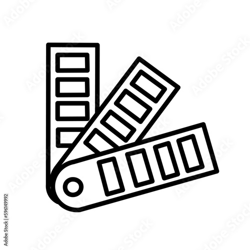 Color palettes on white bac...