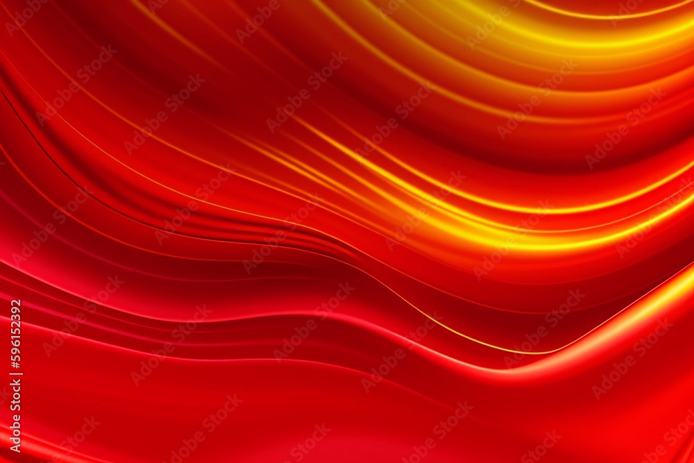 Abstract Fabric Background 3D Yellow and Red Swirl. Made with ...