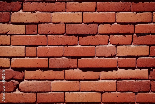 Bricks Stacked in a wall. Background. Made with Generative AI.