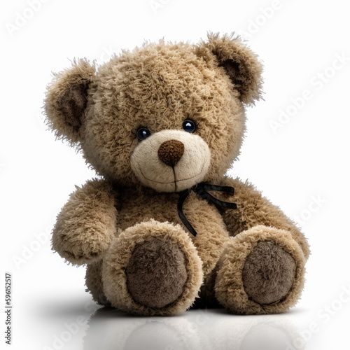 teddy bear on white background