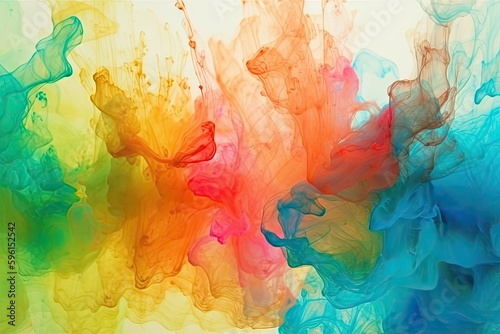 abstract of water color  colorful background