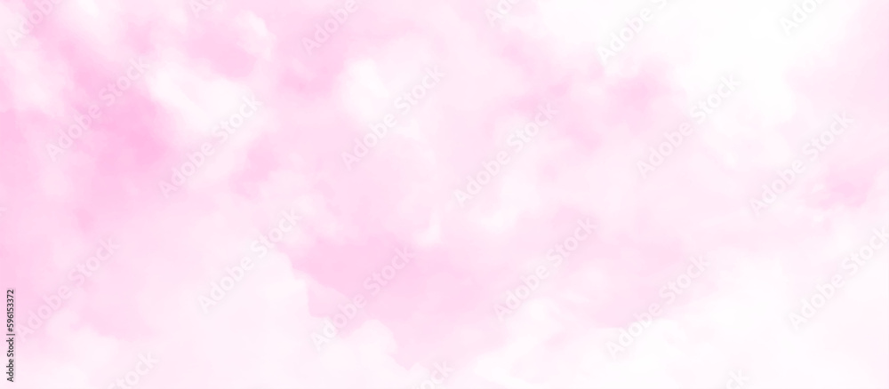 Bright white clouds against the pink sky. Beautiful elongated clouds. Bright white clouds against the pink sky. Beautiful elongated clouds.