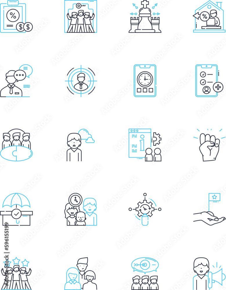 Corporate huddle linear icons set. Collaboration, Synergy, Communication, Strategy, Planning, Alignment, Innovation line vector and concept signs. Engagement,Focus,Leadership outline illustrations Corporate huddle linear icons set. Collaboration, Synergy, Communication, Strategy, Planning, Alignment, Innovation line vector and concept signs. Engagement,Focus,Leadership outline illustrations