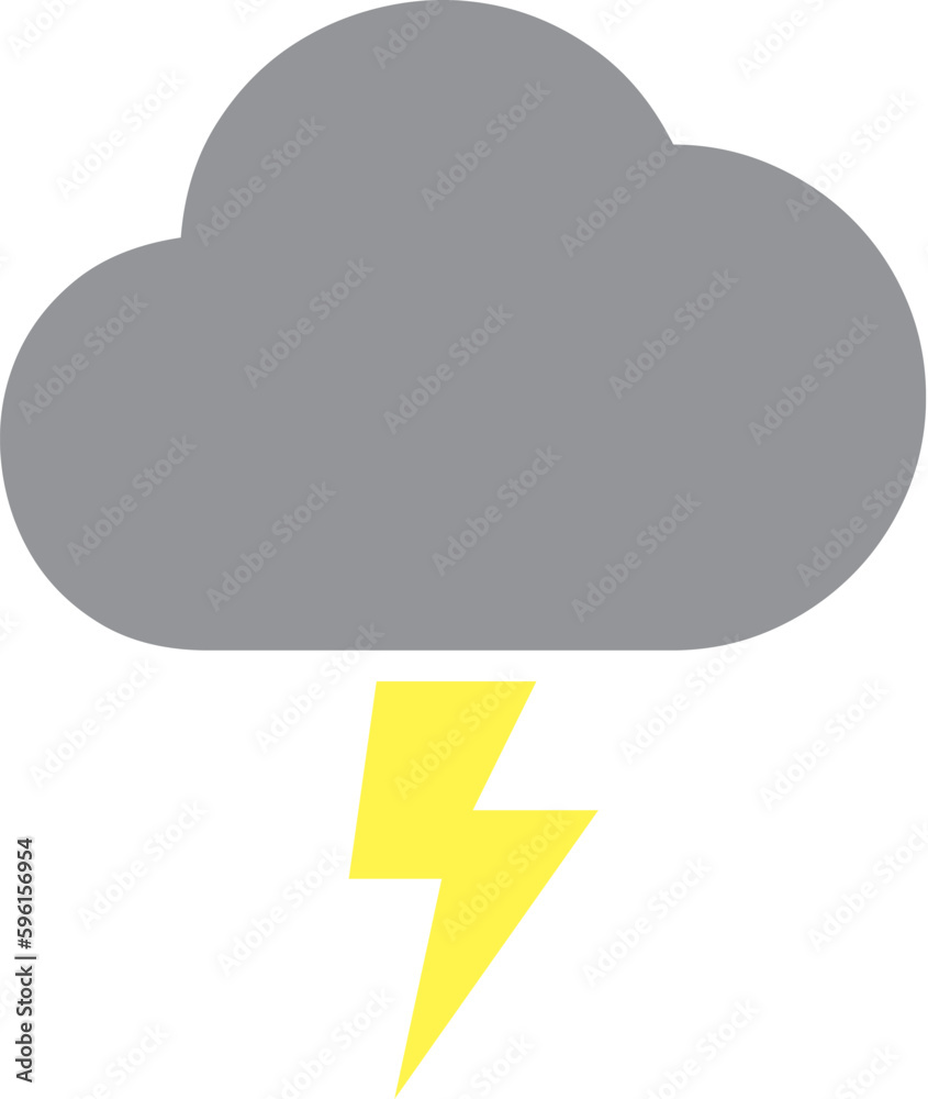 Lightning Icon. Weather forecast icon. Lightning Icon. Weather forecast icon.