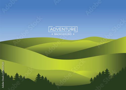 Background landscape grassland. Background illustration. 