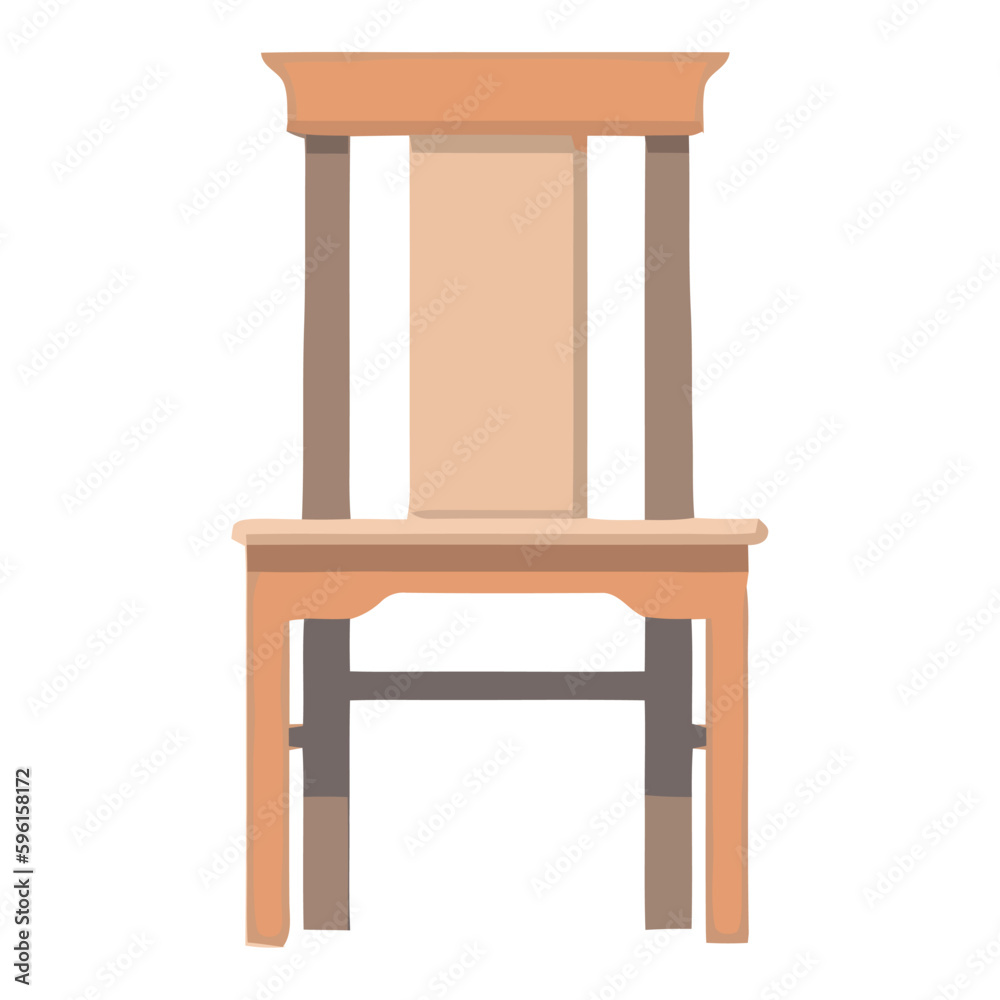 Antique wooden chair symbol of elegance Antique wooden chair symbol of elegance