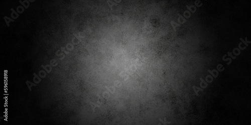 Dark concrete wall, plaster black background. Black stone texture. Dark wall texture background.