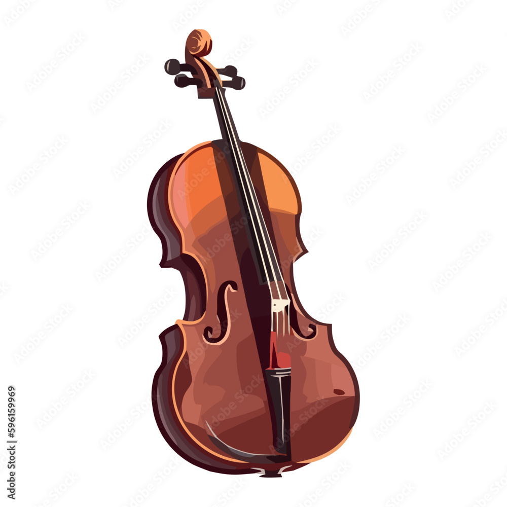 Fototapeta premium Classical musicians playing string instruments in harmony