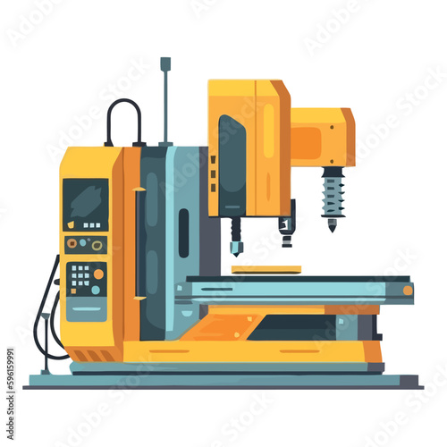 Modern machinery in a steel factory workshop
