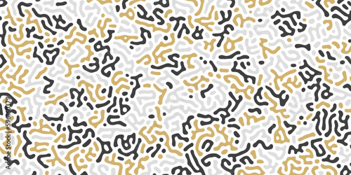 Doodle abstract surfing seamless pattern