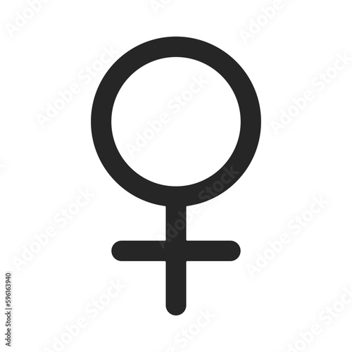 Female  gender symbol vector icon
