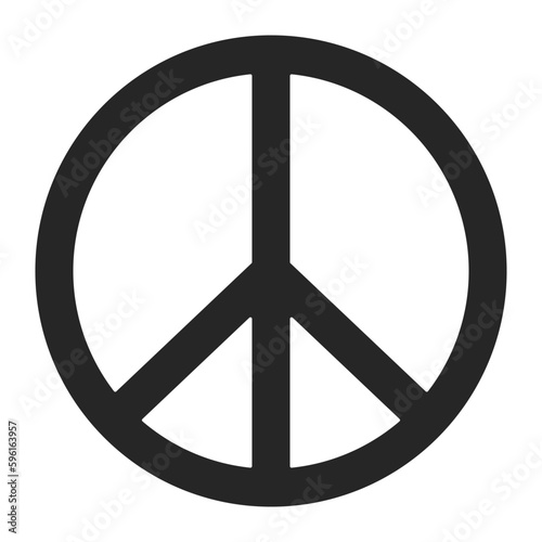 Peace sign or symbol icon vector