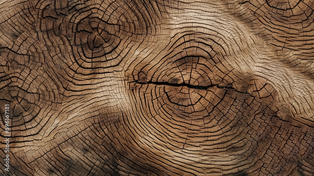 Oak Grooves Table from Top-Down View, A Captivating Shot of Refined Wooden Texture for Textured Backgrounds, AI Generative Illustration Oak Grooves Table from Top-Down View, A Captivating Shot of Refined Wooden Texture for Textured Backgrounds, AI Generative Illustration