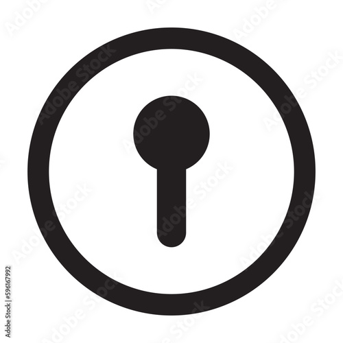 key lock unlock vector icon screen