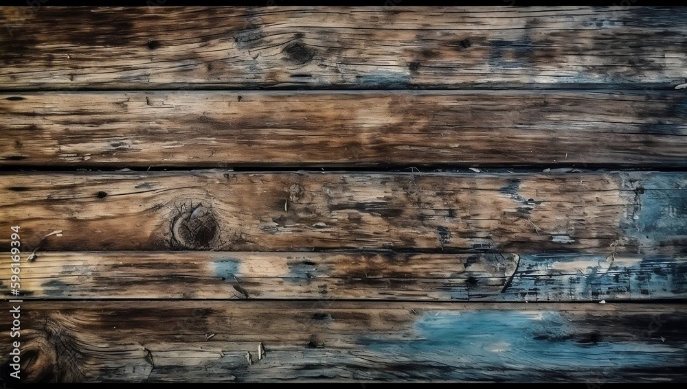 Obraz premium Rustic horizontal wood panels provide grunge texture