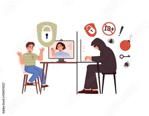 vector illustration isolated on white background.