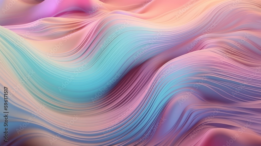 Pastel colored holographic abstract background. Flow, wavy and Curve style. Pastel colored holographic abstract background. Flow, wavy and Curve style.