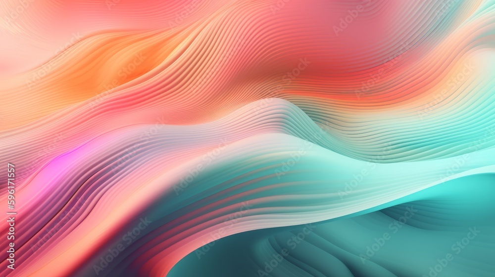 Pastel colored holographic abstract background. Flow, wavy and Curve style. Pastel colored holographic abstract background. Flow, wavy and Curve style.
