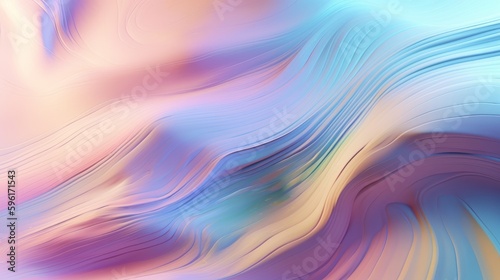 Wallpaper Mural Pastel colored holographic abstract background. Flow, wavy and Curve style. Torontodigital.ca